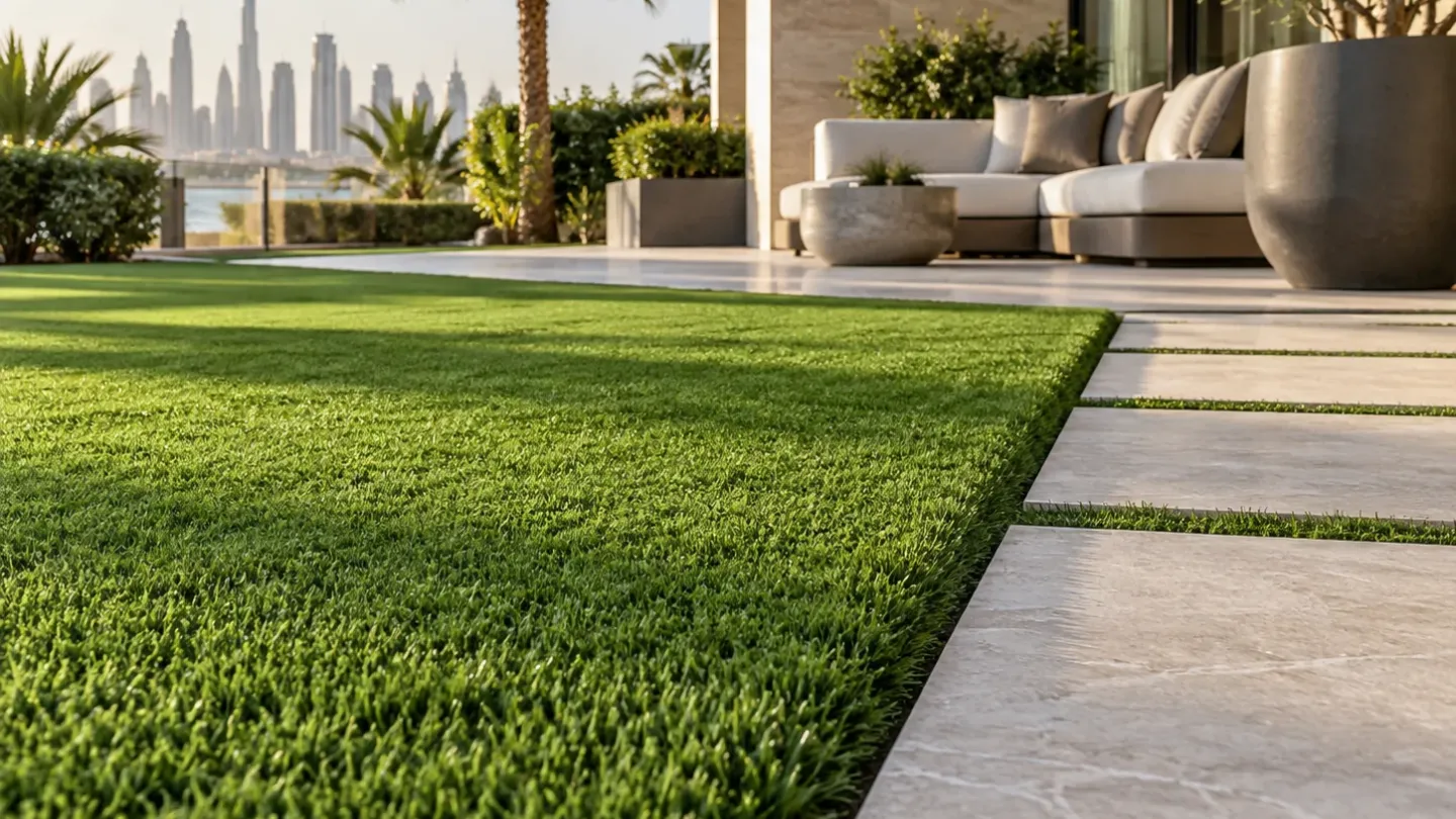 Artificial grass that survives the summer: base, yarn and the heat question
